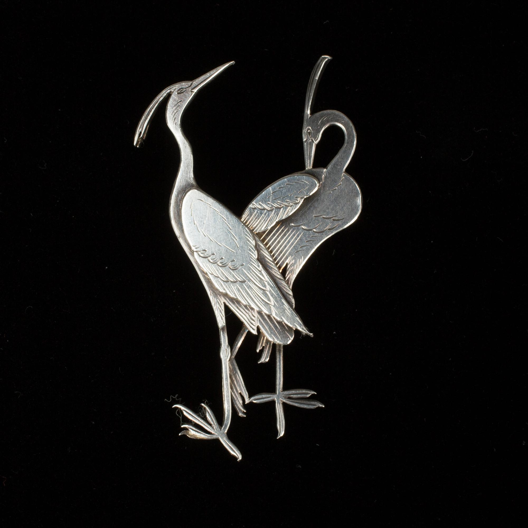 BROSCH, sterlingsilver, Wiwen Nilsson, Lund, 1952. Vikt ca 14 g.