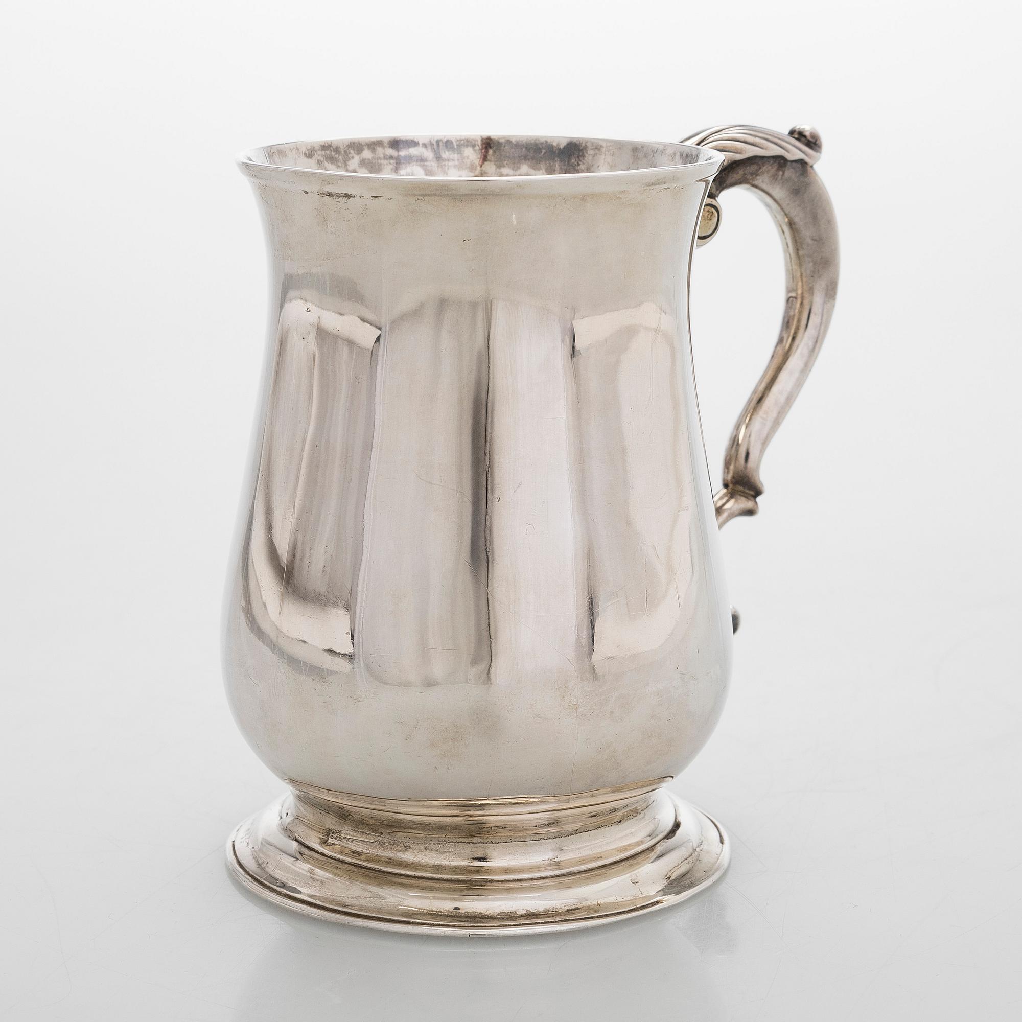 Robert Albin Cox, tuoppi, sterlinghopeaa, Lontoo 1754.