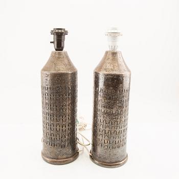 Table lamps, a pair of Bergboms/Bitossi from the second half of the 20th century.