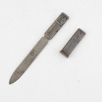 Sylvia Stave, letter opener and seal stamp, first half of the 20th century, CG Hallberg.