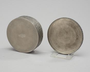 An Estrid Ericson pewter box by Svenskt Tenn, Stockholm 1956.