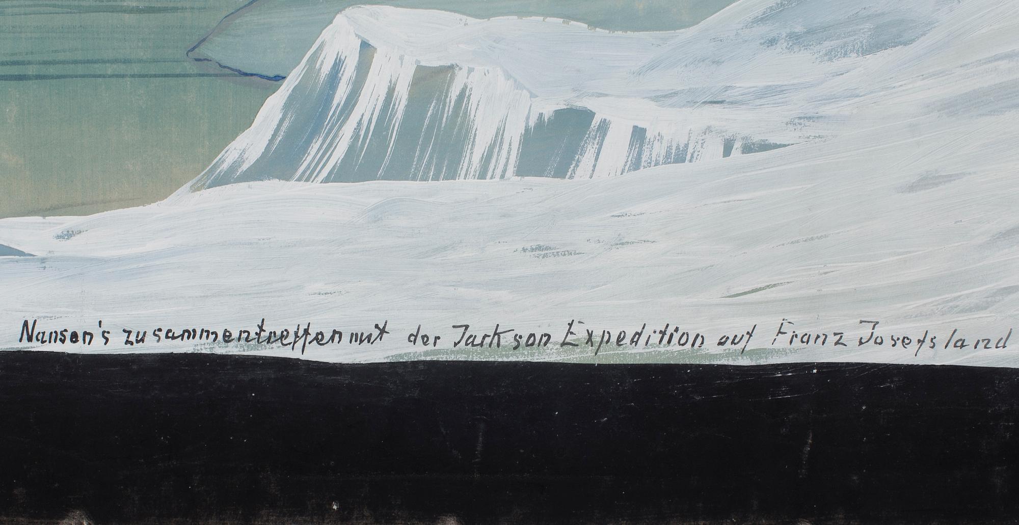 Unknown artist, gouache on paper early 20th century. Signed A Gorksch Shöneberg b. Berlin.