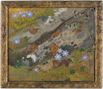 PAUL JONZE, olja på pannå, signerad och daterad 17.