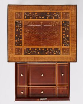 Bord, tillskrivet Jonas Westring (1772-1828) Gränna, ca år 1800, Sengustavianskt.