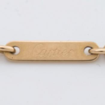 CARTIER 18K gold w briliant-cut diamonds approx 0,20 ct in total, Cartier certificate N40836, design "C Heart".