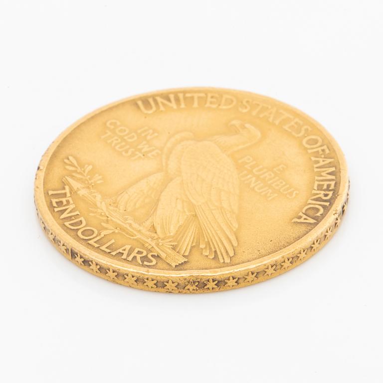 MYNT, guld, 10  dollar, Indian Head USA, 1910,