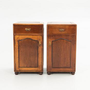 Nightstands, a pair, first half of the 20th century.