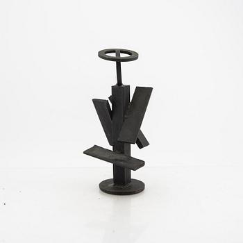 Sven Carlsson,  metal sculpture singed and dated 70.