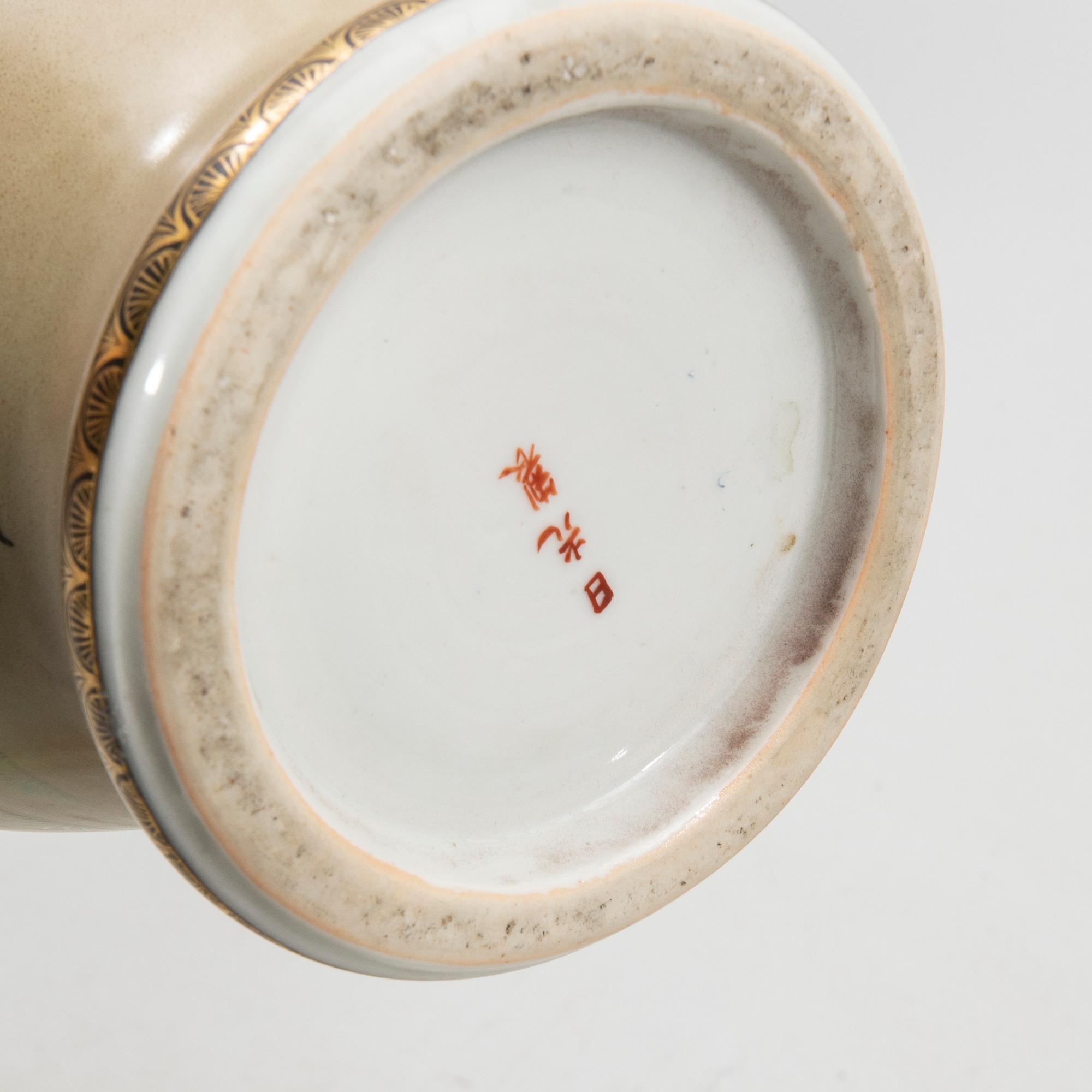 Bordslampor ett par Japan tidigt 1900-tal.