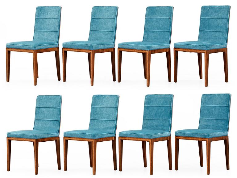 A set of eight Axel Larsson dining chairs, Albin Johansson, Wickman & Nyberg, Stockholm 1930.