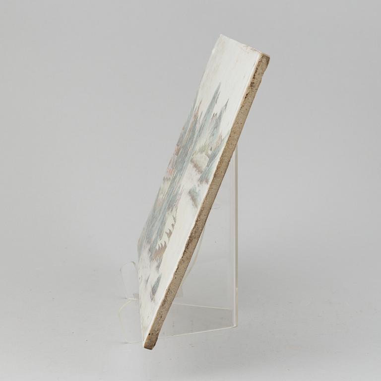 A Chinese porcelain placque, 20th Century.