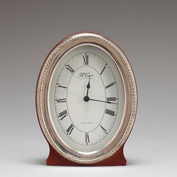 BORDSUR, sterlingsilver, "R. Carr Clockmaker" Sheffield, England, 1993.