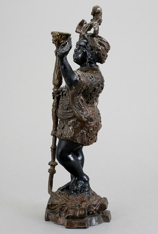 LJUSSTAKE, gjutjärn, 1800-tal.