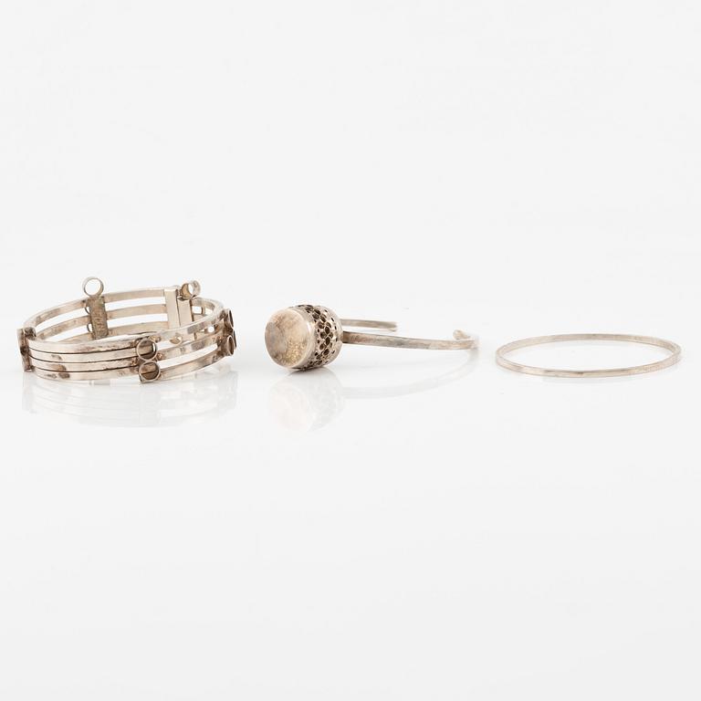 Lars Arby, three bracelets, Gothenburg including 1968 and 1969.