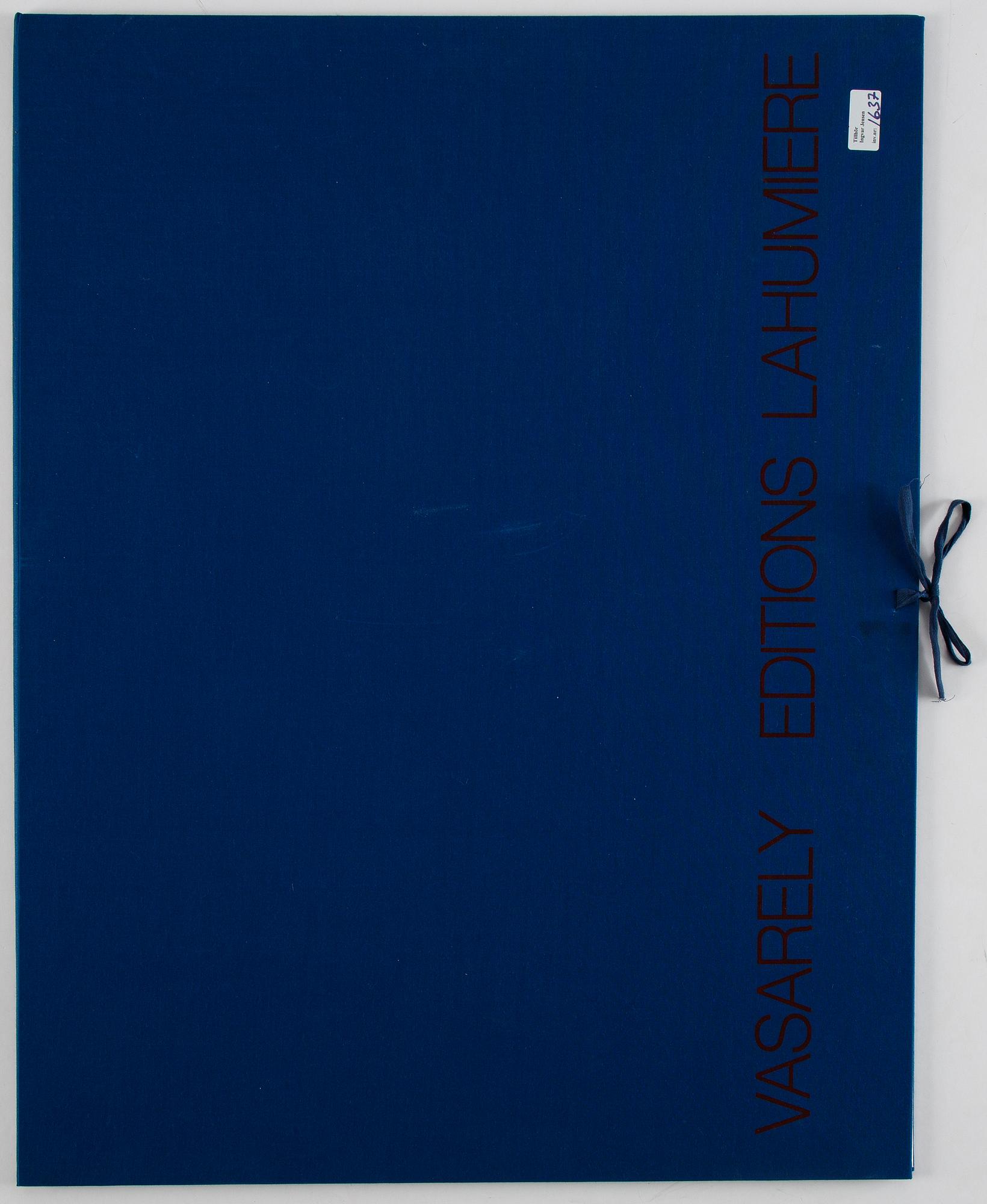 Victor Vasarely, mapp med 5 serigrafier, signerade 99/150.