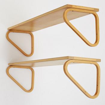 Alvar Aalto, two model 112B shelves, Artek, Finland.