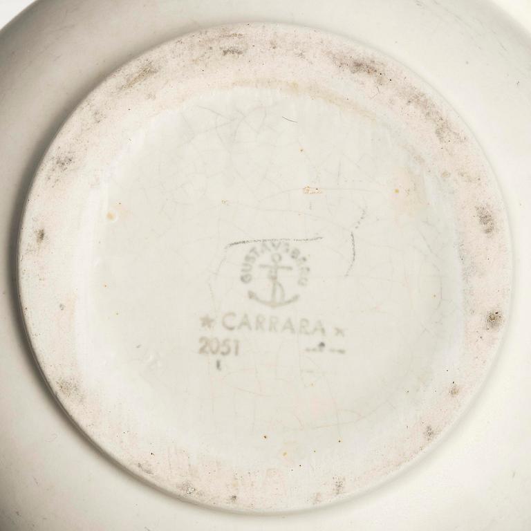 Wilhelm Kåge, a set of two "Carrara" ceramic vases, Gustavsberg, 1930s-40s.