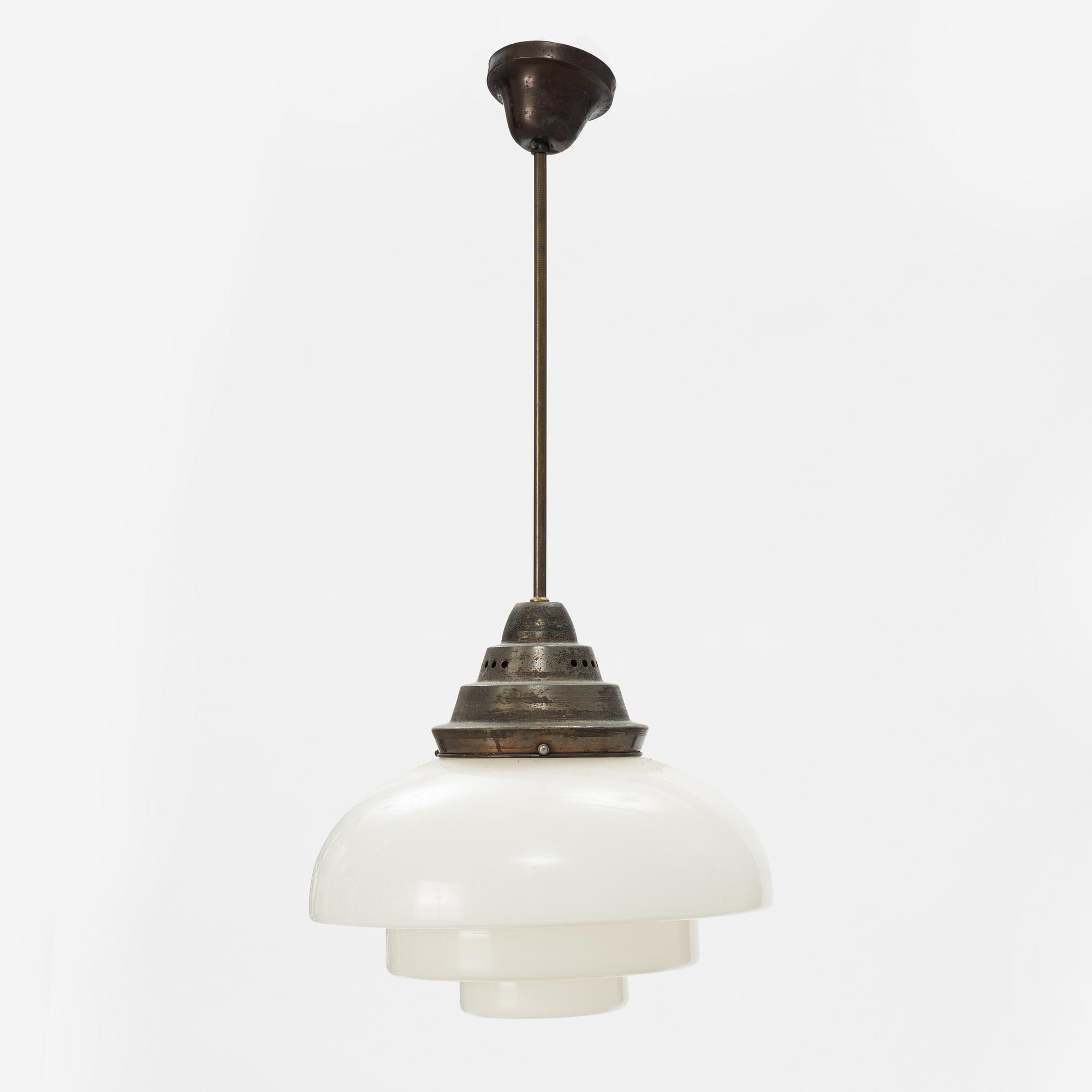 A ceiling light, mid 20th century.