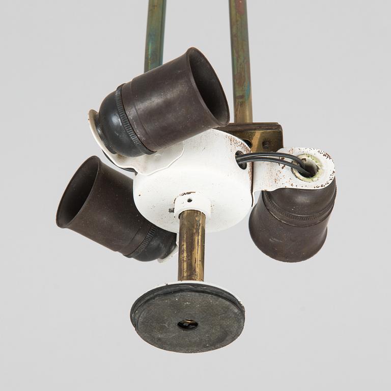 Paavo Tynell, Chandelier, for Taito. Made to order 1950.