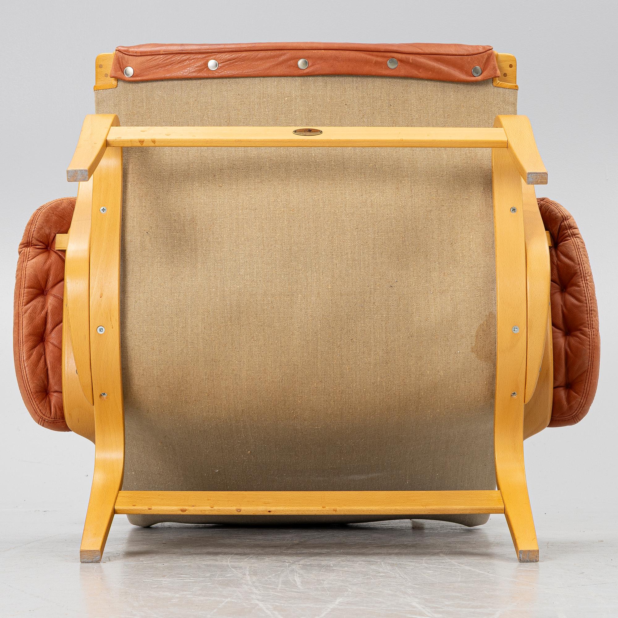 Bruno Mathsson, fåtölj, "Pernilla", DUX, 1900-talets andra hälft.