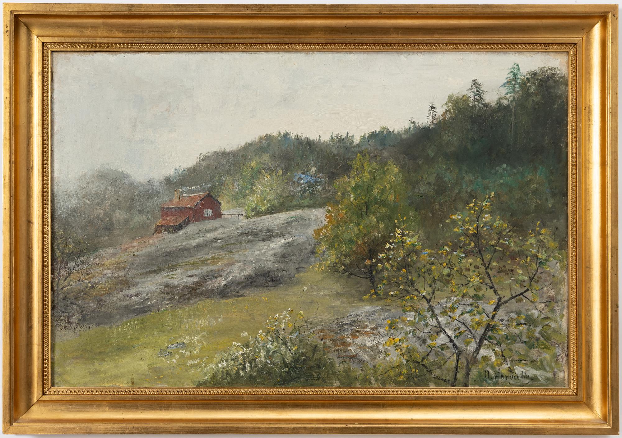 Olof Hermelin, "Regnig dag på Långängen" (på våren).