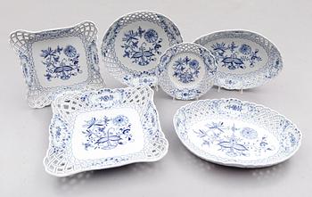 SERVISPORSLIN, 11 delar, Meissen, 1900-talets andra hälft.