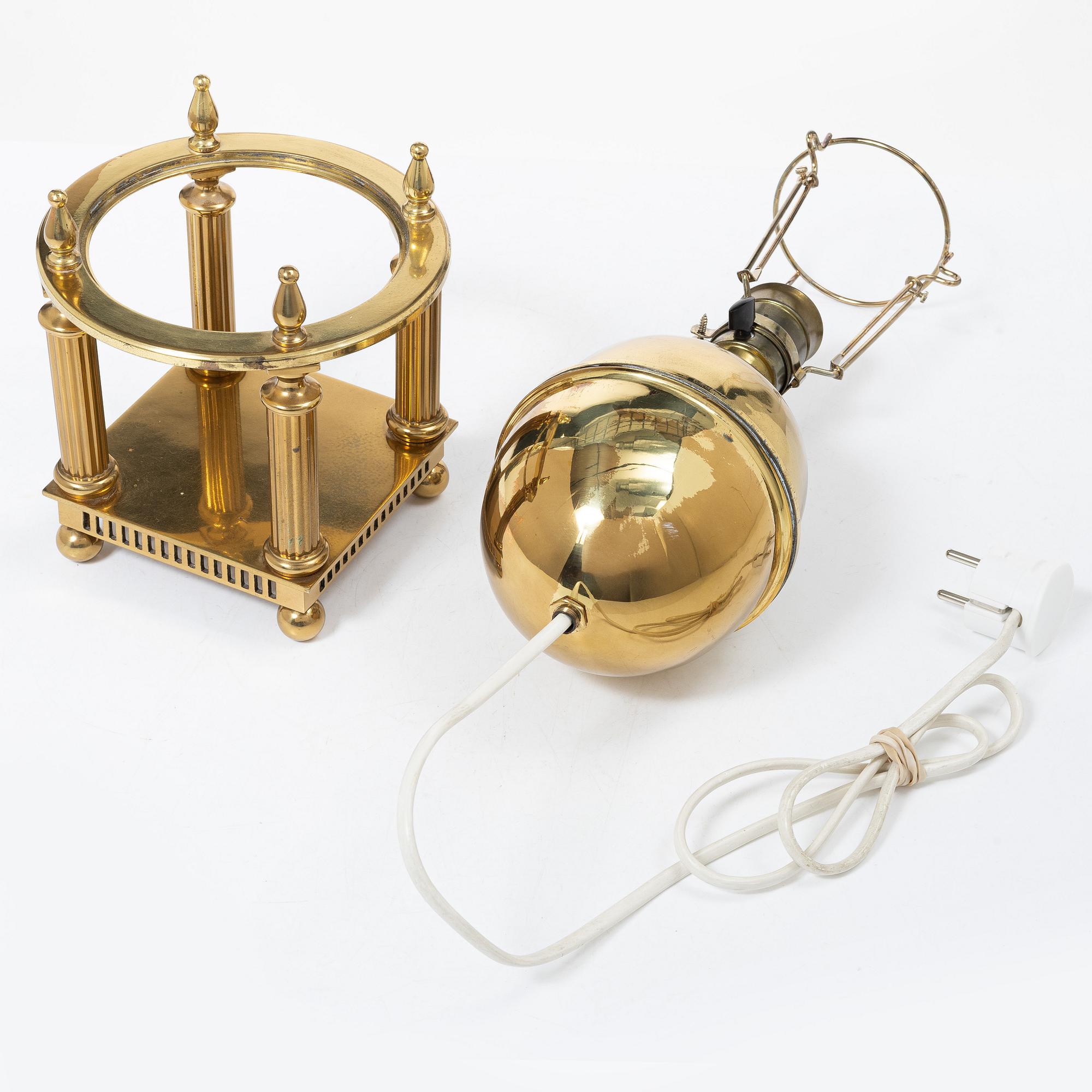 Bordslampa, Gusums bruk, 1900-talets första hälft.