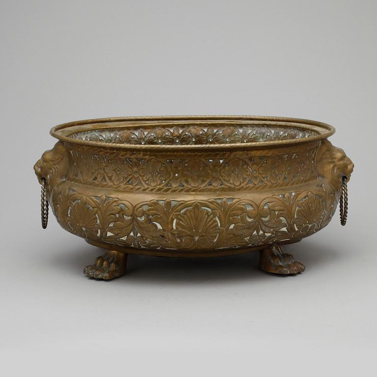 JARDINJÄRER, 2 st, mässing, 18/1900-tal.