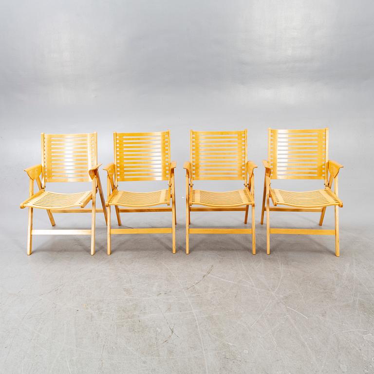 Niko Kralj, four foldable 'Rex' chairs, second half of the 20th century.