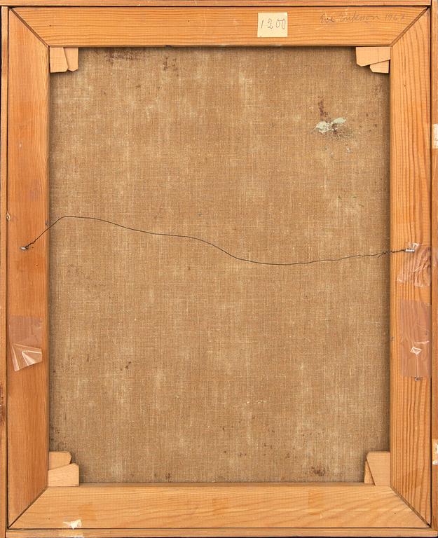 Eve Eriksson, oil on canvas, signed and dated a tergo 1967.