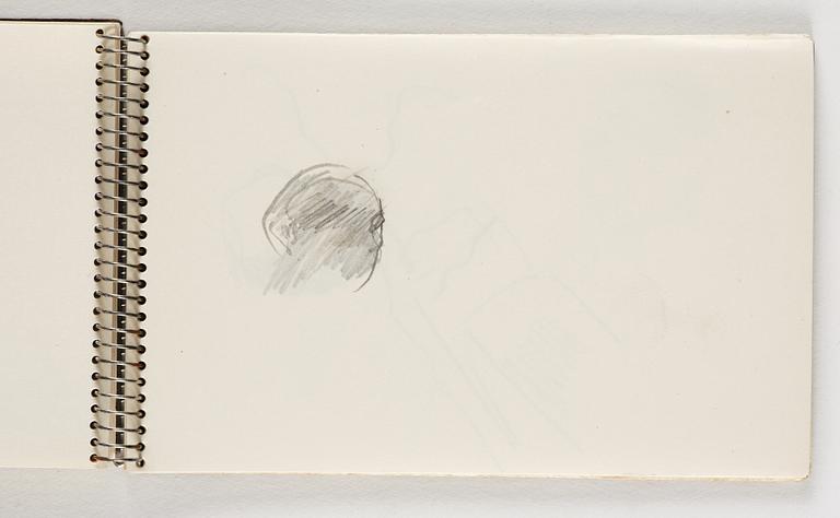 Lotte Laserstein, 10 små skissblock med teckningar.