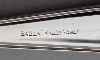 BESTICK, 73 delar, nysilver, Sven-Arne Gillgren, GAB, 1900-talets andra hälft.