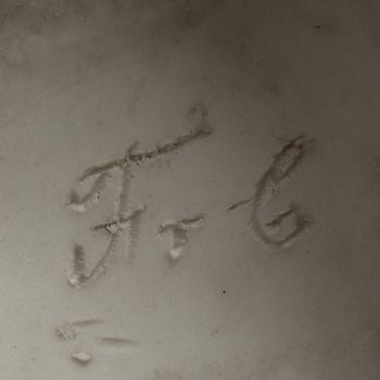 TWO PARIAN FIGURES, Rörstrand and Gustafsberg, ca 1900.