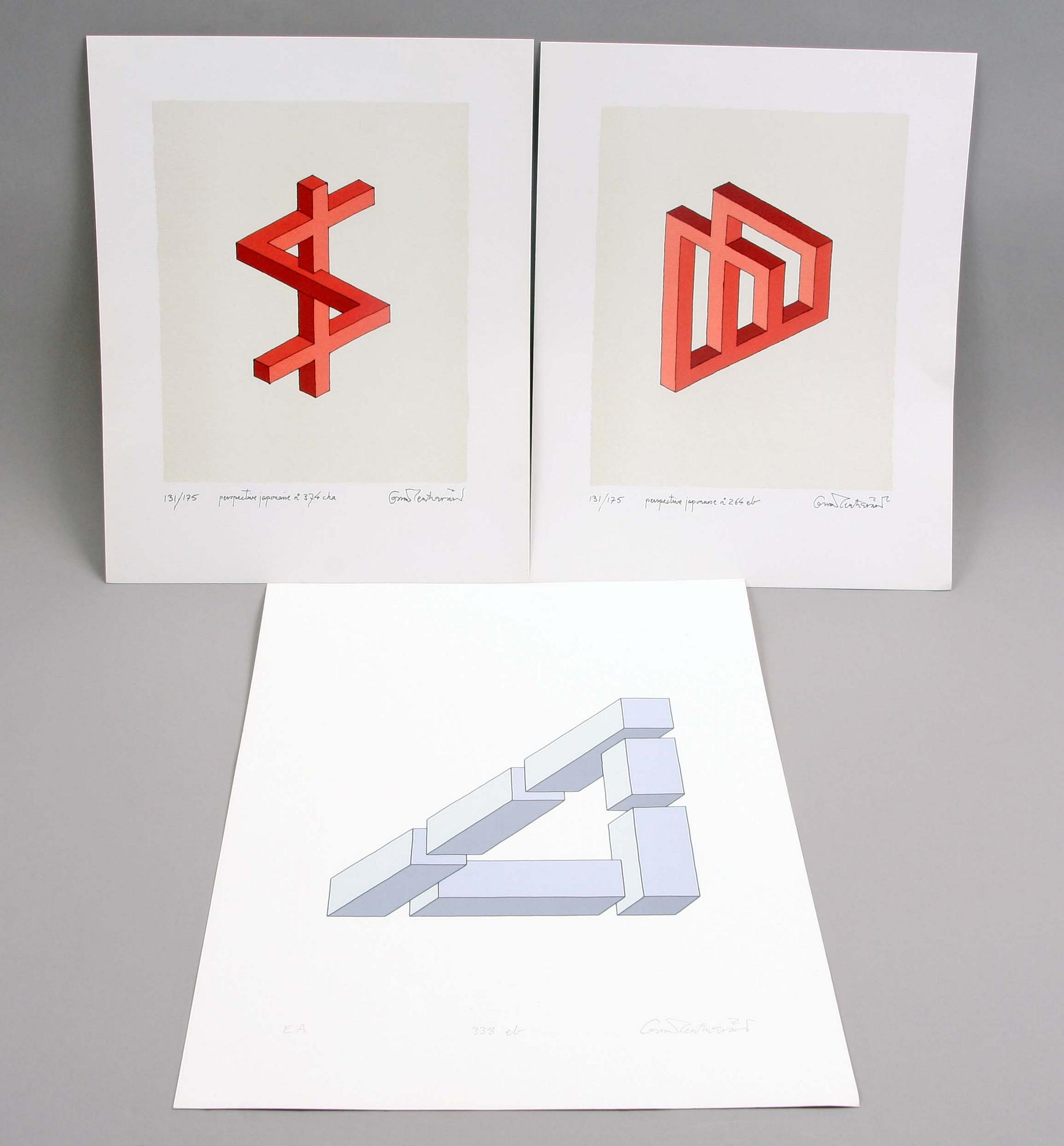 OSCAR REUTERSWÄRD, 4 st. Grafiska blad.