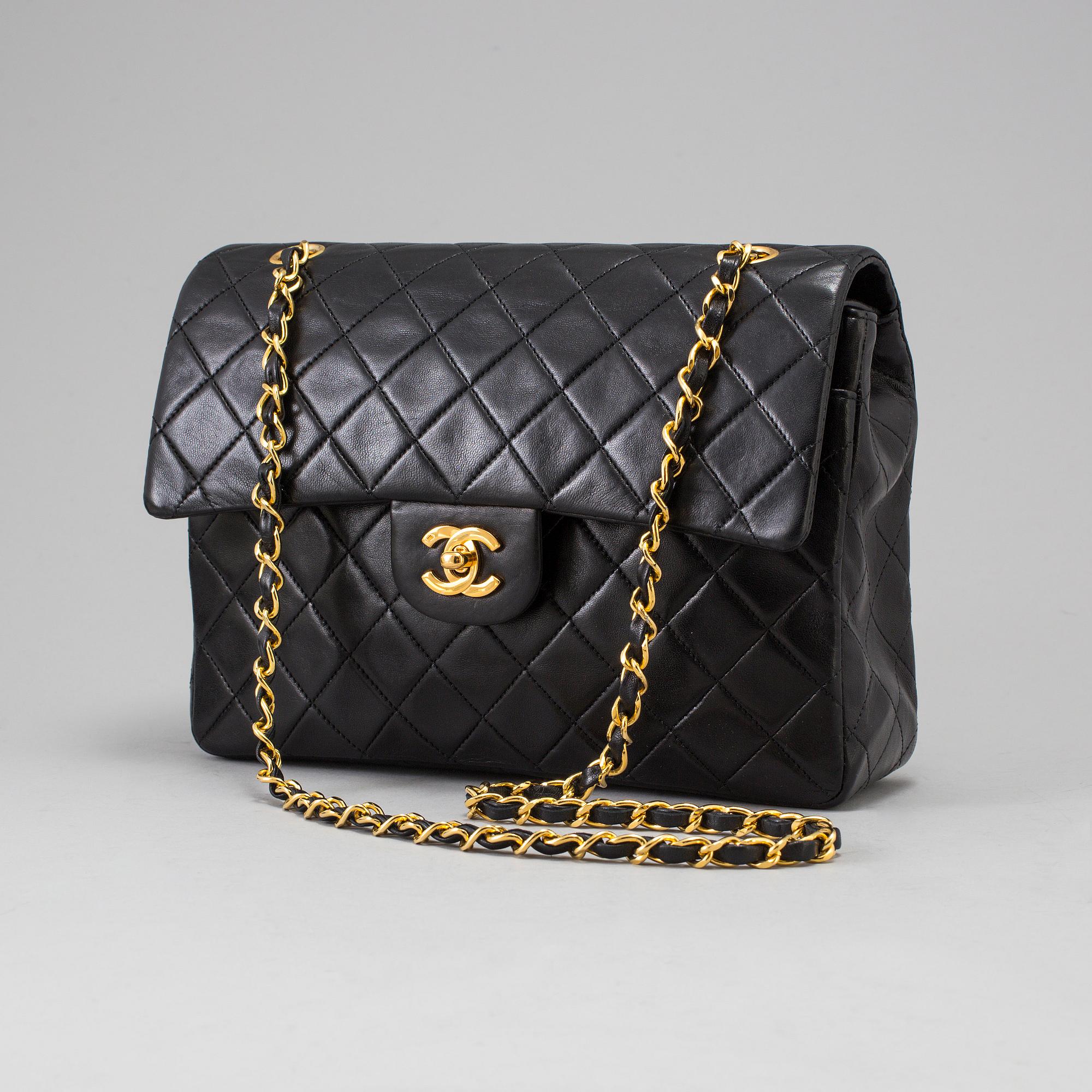 A "Double Flap bag" by Chanel.