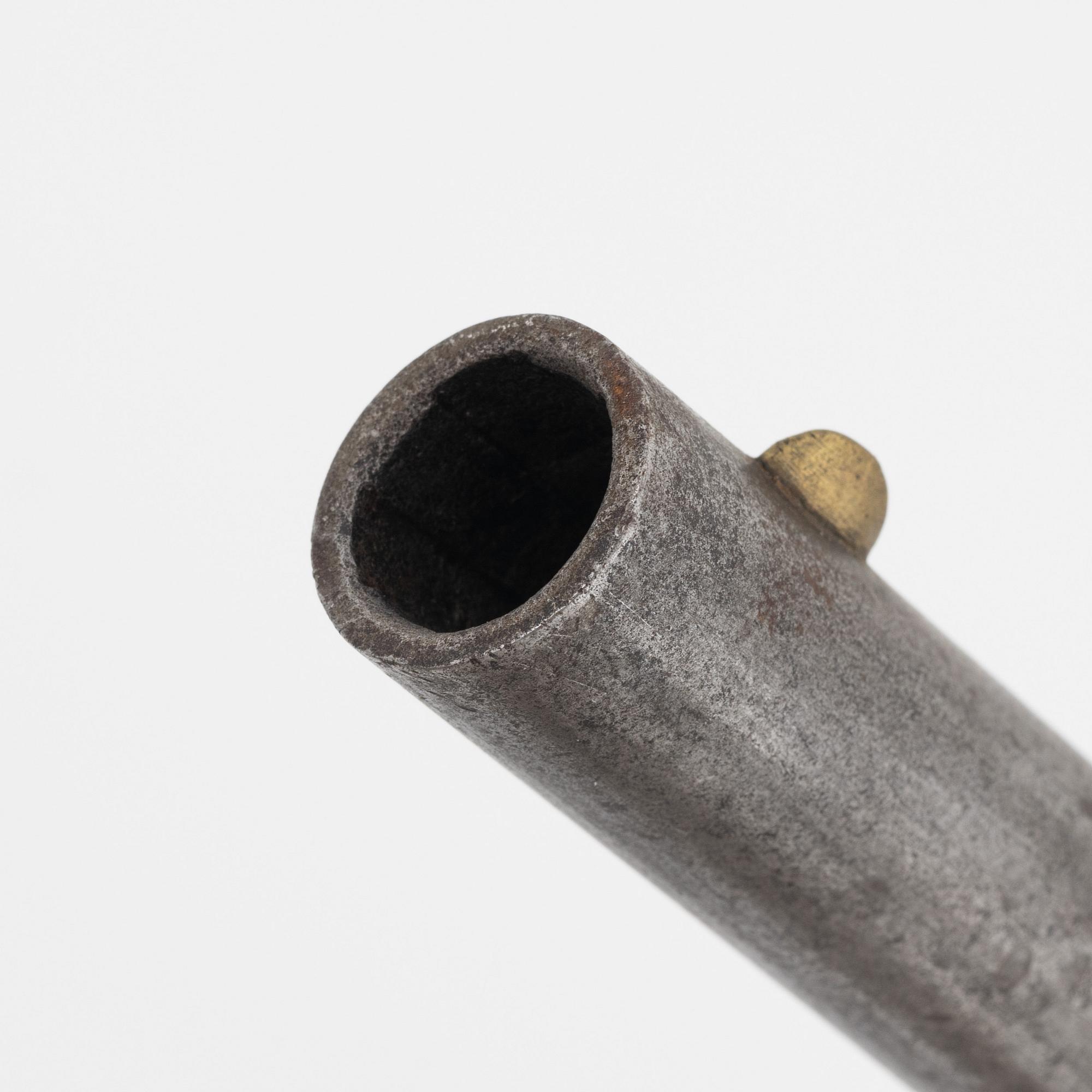 A Swedish rifled percussion pistol 1850 pattern.