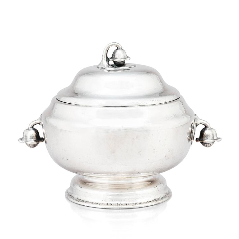 Firma K. Anderson, terrin, Stockholm 1917, silver.