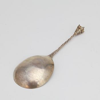 SUPSKED, silver, Olof Grubb, Hudiksvall, 1790-1817. Vikt ca 28 g.