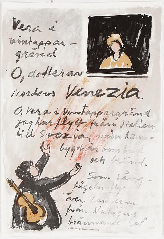 GÖSTA WERNER, 2 kassetter med 61 signerade färglitografier.