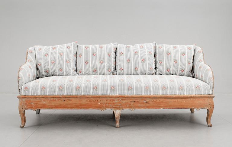TRÅGSOFFA, Rokoko, 1700-talets andra hälft.