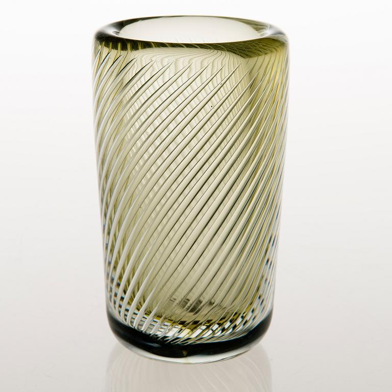 KAJ FRANCK, a 'Vire' glass vase, signed K. Franck Nuutajärvi -53.