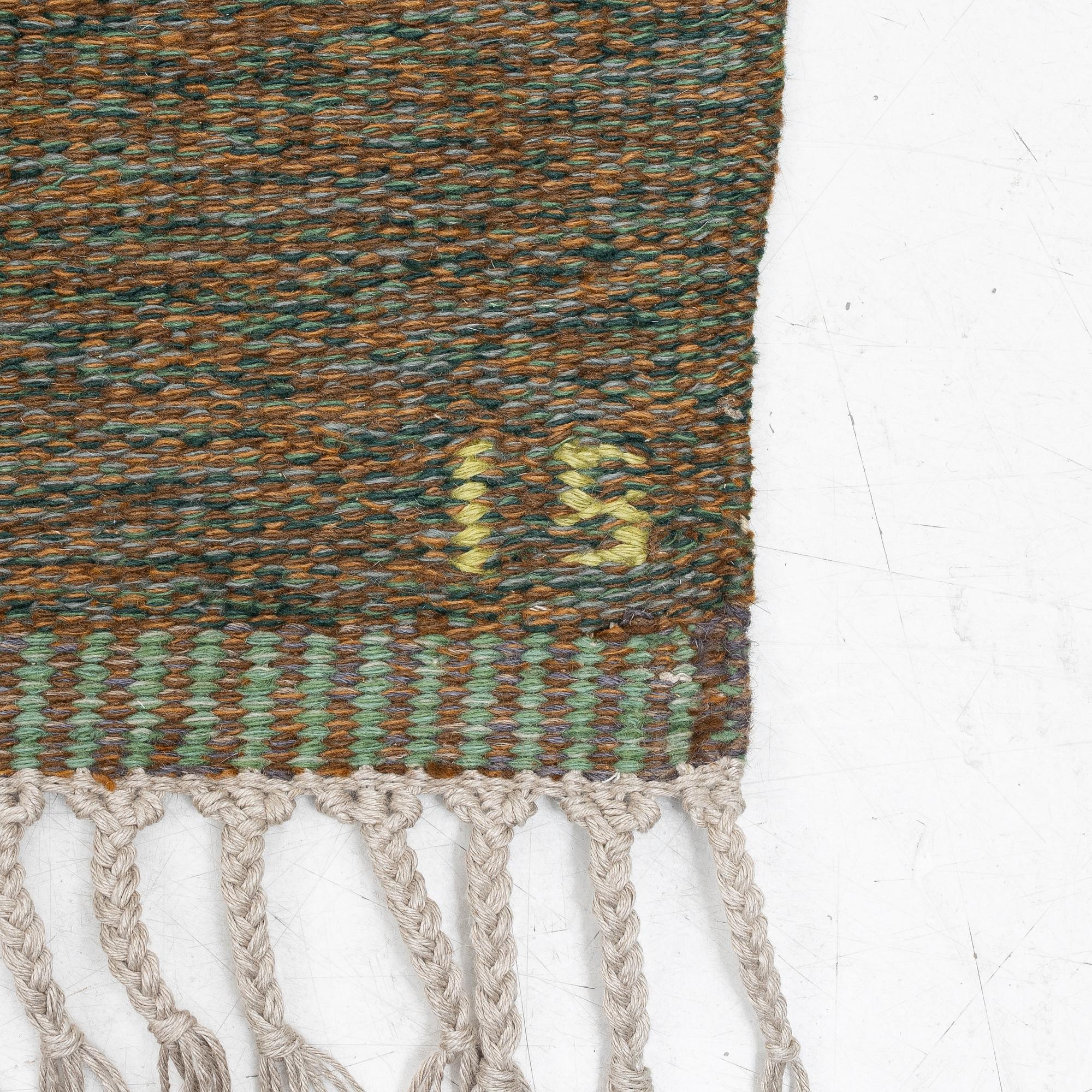 Ingegerd Silow, rug, flat weave, signed IS, approx. 305 x 190 cm.