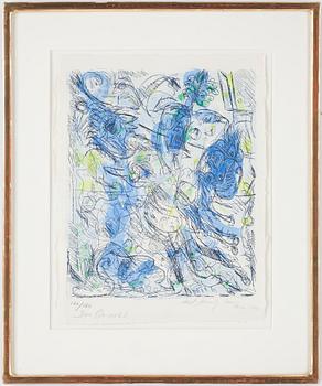 Carl-Henning Pedersen · CARL-HENNING PEDERSEN, färglitografi, numrerad 120/150, signerad.
