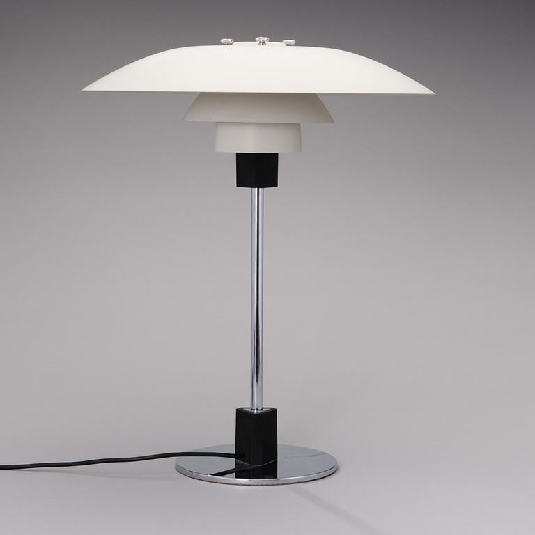 POUL HENNINGSEN, pöytävalaisin, "PH-4/3", Louis Poulsen, Tanska, 1900-luvun loppu.
