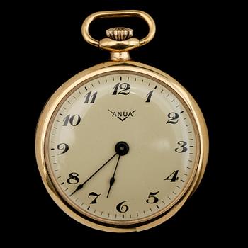 FICKUR, 18K guld, Anua, 1900-talets första hälft.