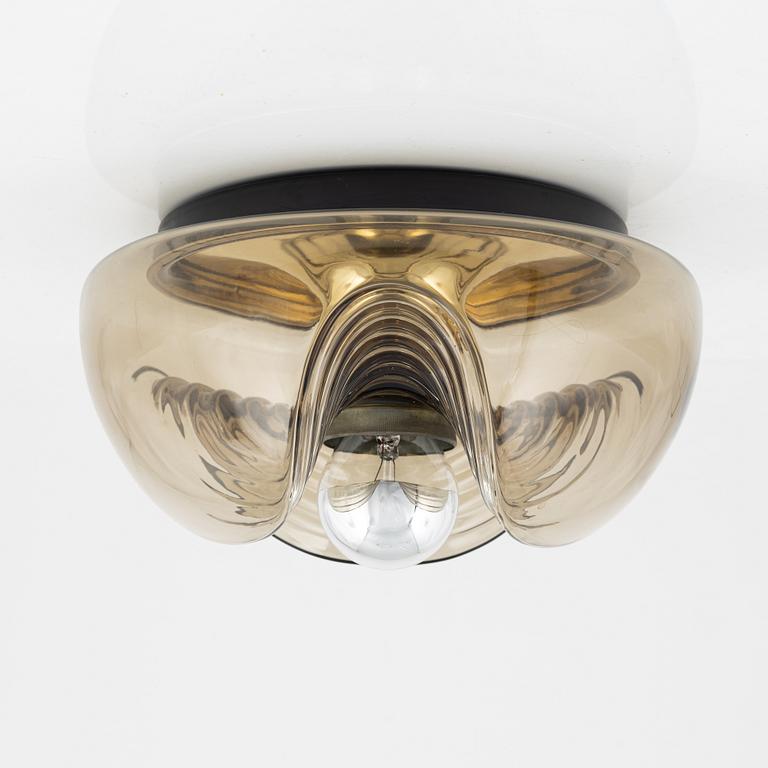 A 'Wave' glass wall light, Peill & Putzler, Germany, 1960's/70's.