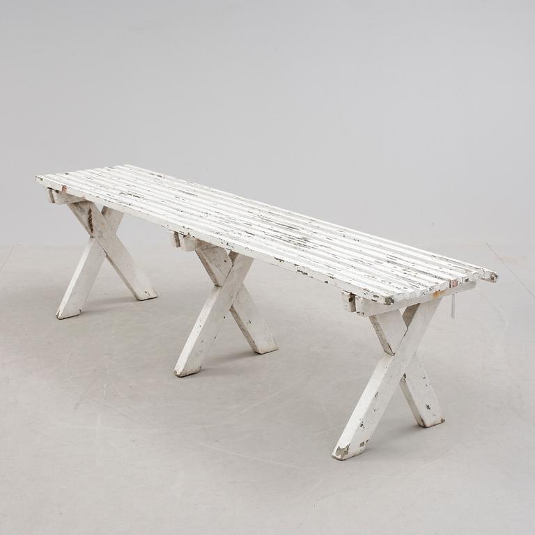 TRÄDGÅRDSBÄNK, 1900-talets första hälft.