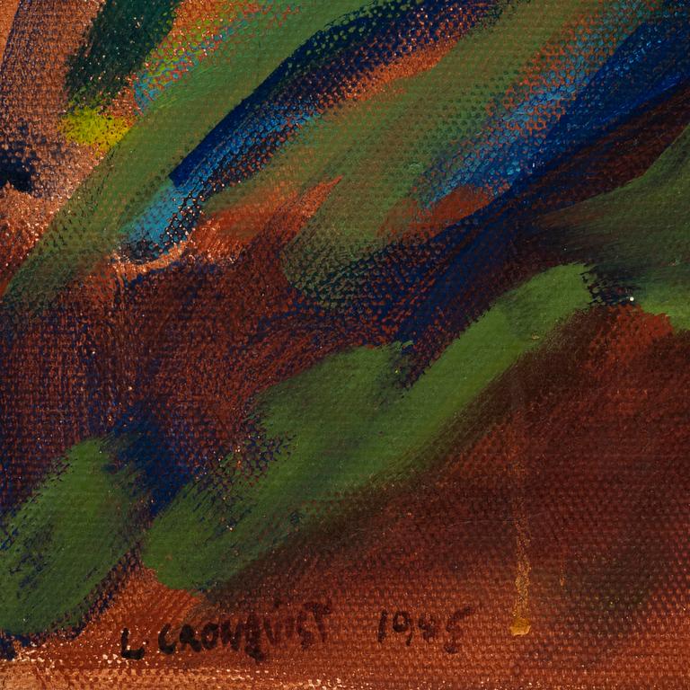Lena Cronqvist, oil on canvas, signed L Cronqvist and dated 1985.