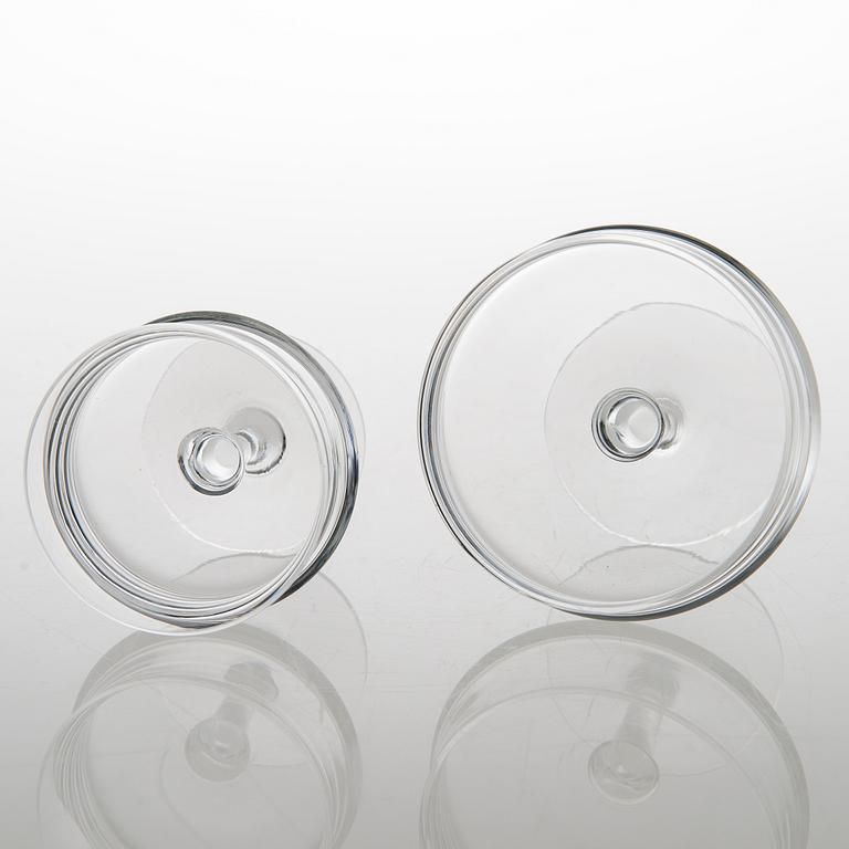 TAPIO WIRKKALA, 14-piece glaswear set, "Romantica", Iittala, the latter half of the 20th century.