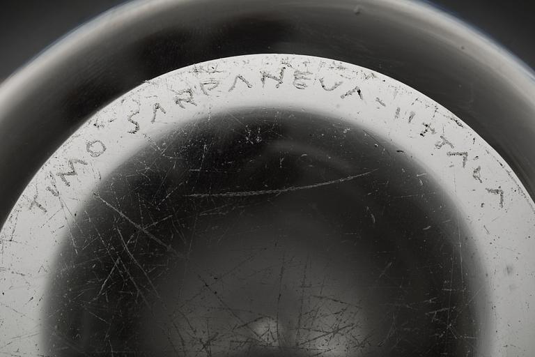 SKULPTUR, glas, signerad Timo Sarpaneva, Iittala.